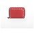 Valentino Red Leather Rockstud Zip Wallet - view 2