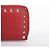 Valentino Red Leather Rockstud Zip Wallet - view 3