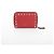 Valentino Red Leather Rockstud Zip Wallet - view 5