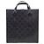 Gucci Black GG Embossed Leather Medium Tote Bag