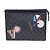 Louis Vuitton Damier Graphite LV League Pochette Voyage MM Clutch Nero - vista 2