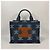 Céline Small Cabas Triomphe Denim Tote Bag - vista 3