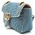 Gucci Borsa a Spalla Denim Limited Mamont Matelassé Blu - vista 2