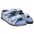 Louis Vuitton Sandali piatti in denim Monogram Paseo Velcro Blu