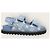 Louis Vuitton Sandali piatti in denim Monogram Paseo Velcro Blu - vista 2