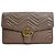 Gucci Clutch GG Marmont Matelassé Rosa Bege Marrom