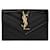 Saint Laurent Monogramm Envelope Kartenhalter Schwarz  - Ansicht 3