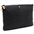 Chanel Portachiavi e pochette Chevron Caviar Nero - vista 2