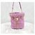 Chanel Borsa Bucket in Tweed Season con Logo CC Rosa - vista 8