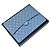Chanel Clutch con patta in caviar Blu - vista 7