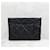 Chanel 19 Chanel Clutch Medium Black Gold Nero - vista 3