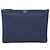 Chanel Clutch Chevron Boy New Medium Navy Silver Series Blu