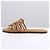 Loewe Slide Petal Anagram in pelle di vitello morbida Marrone - vista 4
