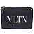 Valentino Portafoglio e clutch in pelle di vitello VLTN Document Case Nero
