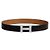 Hermès Constance Reversible Silver Buckle Men's Belt Black Gold Multiple colors