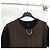 Louis Vuitton T-shirt a maniche corte con inserto Micro Damier Nero - vista 4