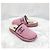 Chanel Mule in scamosciato e shearling con logo CC Rosa - vista 3
