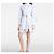 Louis Vuitton Vestido Monogram Relief Trompe-l'œil Plata - vista 8