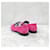 Hermès Mocassini Suede Paris Rosa  - vista 4