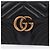 Gucci Mini borsa a mano GG Marmont con catena Nero - vista 3