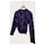 Louis Vuitton Navy Multicolour Monogram Jacquard Strickpullover Blau  - Ansicht 2