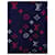 Louis Vuitton Navy Multicolour Monogram Jacquard Strickpullover Blau  - Ansicht 3