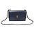 Salvatore Ferragamo Bolso de hombro Ginny Chain en Saffiano Vara azul marino