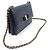 Salvatore Ferragamo Bolso de hombro Ginny Chain en Saffiano Vara azul marino - vista 3