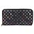 Zippy Louis Vuitton Portafoglio con zip Monogram Black Multi Nero