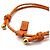 Bottega Veneta Bracciale in maglia Intrecciato Arancione - vista 4