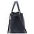 Chanel Vintage Silver CC Logo Caviar Tote Bag und Schultertasche Blau - Ansicht 5