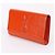 Saint Laurent Clutch Belle Du Jour in vernice arancione - vista 3