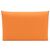 Hermès Tarjetero Calvi en Epsom naranja
