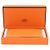 Hermès Tarjetero Calvi en Epsom naranja - vista 5