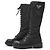 Prada Botas altas con cordones de nailon cepillado Negro - vista 3