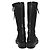 Prada Botas altas con cordones de nailon cepillado Negro - vista 5