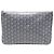 Clutch Sena MM in tela Goyard colore speciale grigio Marrone