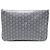 Clutch Sena MM in tela Goyard colore speciale grigio Marrone - vista 2