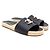 Chanel Pantofole CC Logo Perla Nero Donna Sandali Marrone - vista 3