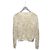 Dior Kaschmirstrickpullover mit weißgoldener Schmetterlingsmotiv-Stickerei