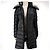 Piumino lungo da donna Moncler Herminper Nero - vista 3