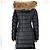 Piumino lungo da donna Moncler Herminper Nero - vista 6
