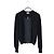 Moncler Strickjacke mit Reißverschluss für Damen Schwarz