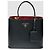 Prada Borsa a Spalla Doppia Saffiano Panier Large Nero - vista 2