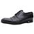 Louis Vuitton Scarpe Derby da uomo in pelle con logo LV Nero