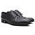 Louis Vuitton Scarpe Derby da uomo in pelle con logo LV Nero - vista 4