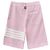Thom Browne Pantaloncini a righe waffle Rosa - vista 2