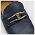Louis Vuitton Mocassini Hockenheim con logo LV dorato e blu navy - vista 11