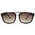 Louis Vuitton Occhiali da sole in acetato marrone con stampa leopardata e logo LV
