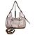 Burberry Borsa Hobo con catena beige metallizzato con logo Marrone